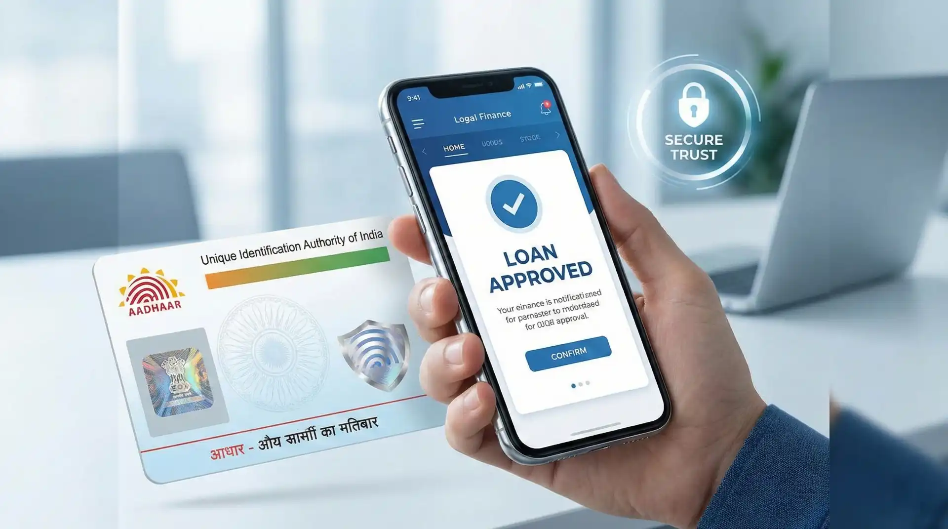 Aadhaar card based loan process explained for 2026 in India