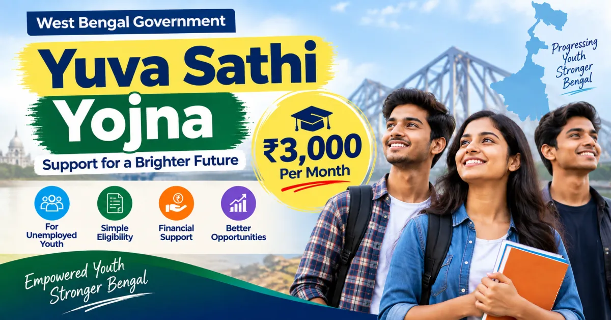 Yuva Sathi Yojna West Bengal – ₹3,000 monthly financial support for unemployed youth